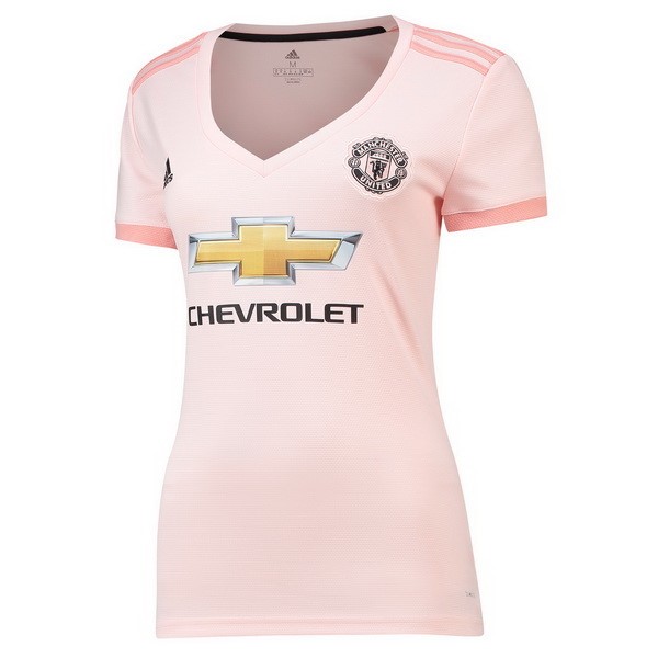 Camiseta Manchester United Replica Segunda Ropa Mujer 2018/19 Rosa